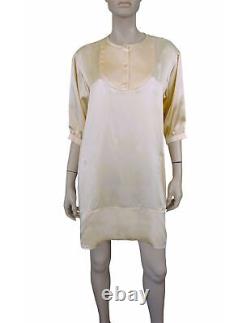 CHARLES ANASTASE Limited Edition Adjani Ecru Silk Shirt Dress