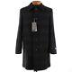 Canali Nwt Black Edition Wool Blend Top Coat Size 52r (l Us) In Black Plaid