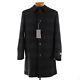 Canali Nwt Black Edition Wool Blend Top Coat Size 54r (xl Us) In Black Plaid