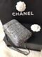 Chanel 20a Clutch Phone Holder Chain Woc Wallet Crossbody Tweed Metallic Sequin