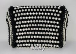 Chanel Flap Bag Pearl Crochet Braided Limited Edition Shoulder Purse Crossbody