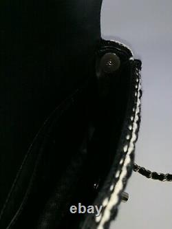 Chanel Flap Bag Pearl Crochet Braided Limited Edition Shoulder Purse Crossbody