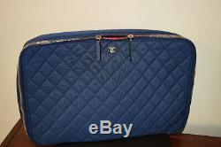 Chanel Limited Edition Quilted Silver Tone CC Logo Zipper Closure Laptop Bag