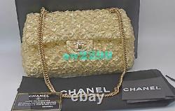 Chanel Matelasse Metallic Limited Edition Flap Bag Card Box Dust Bag Gold New