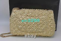 Chanel Matelasse Metallic Limited Edition Flap Bag Card Box Dust Bag Gold New