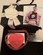 Chanel Pink Heart Necklace Micro Bag Heart Coin Purse With Chain 22s