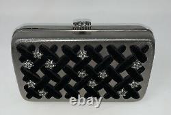 Chanel Runway Gray Metal Evening Clutch Shoulder Bag Authentic NEW Limited Ed