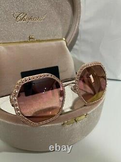 Chopard Limited Edition RED CARPET SCHF06S 8FC rose gold Sunglasses $2750