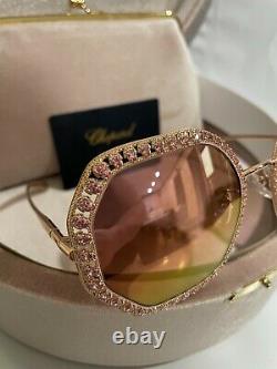 Chopard Limited Edition RED CARPET SCHF06S 8FC rose gold Sunglasses $2750