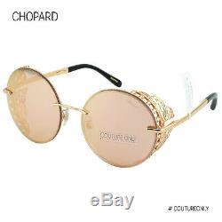 Chopard Women Sunglasses SCH-C68-8FCR 23K Rose-Gold Metal Round Limited Edition