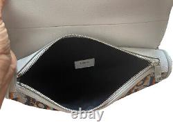 Christian Dior SADDLE Crossbody Bag Leather Sequin Grey PaillettesLimitedEdition