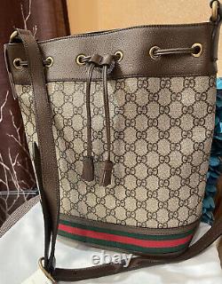Classy! NWT Gucci Ophidia GG Supreme Bucket Bag, Shoulder Bag, Medium 540457