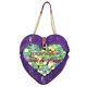 Dolce & Gabbana Canvas Bag My Heart Forte Dei Marni Logo Tassels Purple 09799