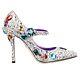 Dolce & Gabbana Jeweled Mary Jane Cinderella Pumps Lori W. Gift Box Silver 09037