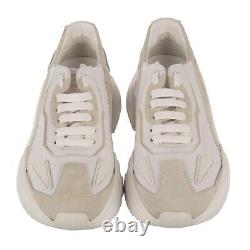 DOLCE & GABBANA Low-Top DG Logo Suede Sneaker Shoes DAYMASTER White 12155