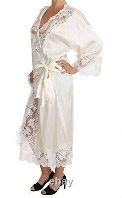 DOLCE & GABBANA SPECIAL EDITION Robe White Silk Sleepwear Kimono s. S RRP $2000