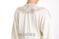 DOLCE & GABBANA SPECIAL EDITION Robe White Silk Sleepwear Kimono s. S RRP $2000