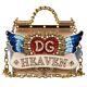 Dolce & Gabbana Shoulder Bag Sicily Dg Heaven Heart Wings Embroidery Gold 09786