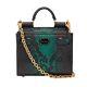 Dolce & Gabbana Snake Leather Crossbody Bag Sicily 62 Micro Green Black 11630