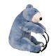 Dolce & Gabbana Unisex Faux Fur Plush Bear Toy Backpack Bag Blue White 11415