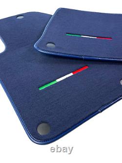 Dark Blue Floor Mats For Ferrari 599 Coupe 2006-2012 Carpets Italy Edition