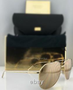 Dolce & Gabbana Gold Edition Aviator Sunglasses DG2166 K02/F9 18K Gold Rose Gold