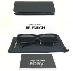 Dolce and Gabbana Sunglasses Re-Edition DG4444 501/87 Polished Black 55-18-140