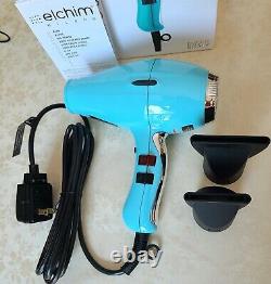 Elchim Light 2000W Ionic Ceramic Hair Dryer 3900 Retro Fifties Edition Blue