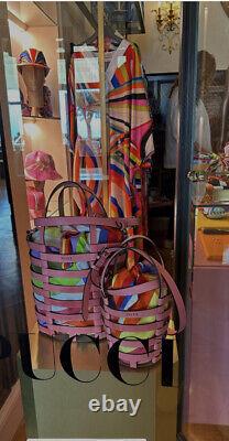Emilio Pucci Lido Bucket Bag Pink BNWT Bought At Emilio Pucci In Italy