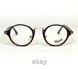 Eyeglass Persol Typewriter Edition Men's Round Acetate Eyewear 145-46 Italy New