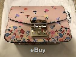 FURLA Metropolis Floral Small Leather Bag Limited Edition MSRP $478