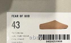 Fear of God The California Slide Slip On ALMOND Colorway Size 43 BNIB