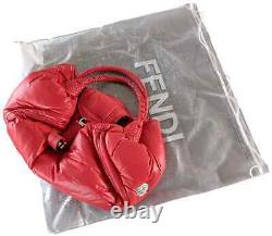 Fendi & Moncler Fire-Engine Red Nylon Spy Bag Limited Edition 500Pc RARE, New