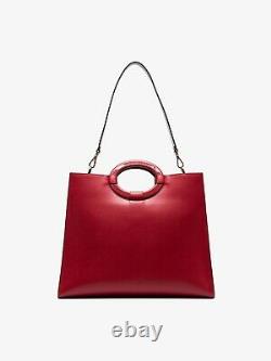 Fendi Red Runaway Perforated Logo Tote Bag LIMITED EDITION! $2890