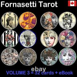 Fornasetti tarot card cards deck major arcana vintage rare oracle book guide set