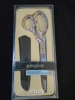 GINGHER Designer Series 8 Dressmaker Shears ASHLEY Limited Edition New In Tin