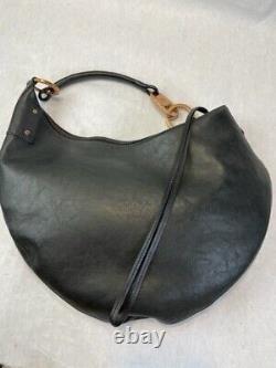 GUCCI Limited Edition Black Leather Hobo/Shoulder Guccissima Bag, Italy, New