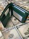 Gucci Mens Wallet Black And Green With Id Slot Window Limited Edition