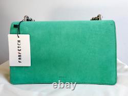GUCCI Runway Dionysus Shoulder Bag Water Green Suede NEVER WORN WITH TAGS