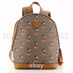 GUCCI x Disney beige Mini GG Supreme Mickey Mouse Small Backpack bag NWT Authent