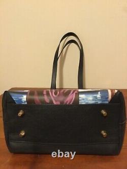 Genuine Leather Tote Art from Napoli Italy New