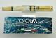 Gioia Italian Cameo Celluloid Limited Edition Of 100 Fountain Pens Blue 14k Nib