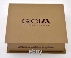 Gioia Italian Cameo Celluloid Limited Edition Of 100 Fountain Pens Blue 14k Nib