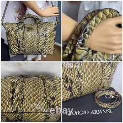 Giorgio Armani python Tote/shoulder Bag ABSOLUTELY STUNNING NWTS MSRP$3160