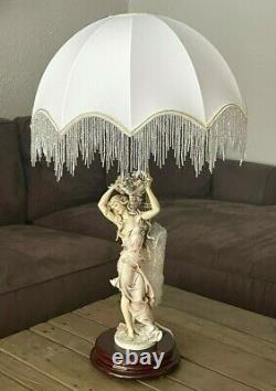 Giuseppe Armani Lilacs and Roses Lamp Limited Edition #1321 New withBox withShade