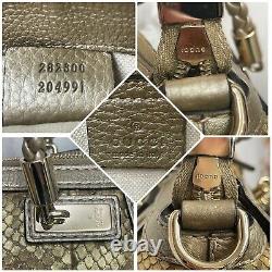 Gucci Bella Gold Python Covertable Tote Brand New Stunning Msrp $3320 Unique