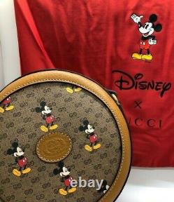 Gucci Disney Mickey GG Round Bag NEW! Printed Mini Canvas Limited Edition