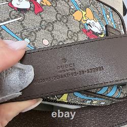 Gucci GG Supreme Donald Duck Disney x Gucci Leather Unisex Belt Bag With Logo