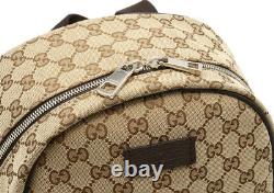 Gucci Original GG Guccissima Backpack Rucksack Travel Bag Tote (Beige/Brown)