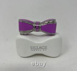 House of Sillage Limited Edition Bow Lipstick Case LAVENDER withSwarovski Crystals